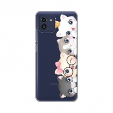 Futrola Silikonska Print Skin za Samsung A035G Galaxy A03 Cats