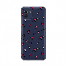 Futrola Silikonska Print Skin za Samsung A035G Galaxy A03 Hearts Pattern