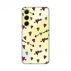 Futrola Silikonska Print Skin za Samsung A556B Galaxy A55 5G Heart Pattern