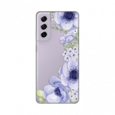Futrola Silikonska Print Skin za Samsung G990 Galaxy S21 FE Blue Roses
