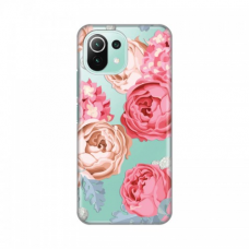 Futrola Silikonska Print Skin za Xiaomi Mi 11 lite Pink Flowers