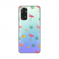 Futrola Silikonska Print Skin za Xiaomi Redmi Note 11/Note 11S Flamingos