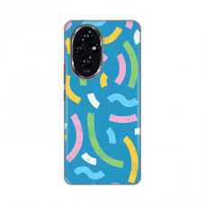 Futrola Silikonska Print za Honor 200 Happy LinesÂ blue