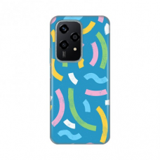Futrola Silikonska Print za Honor 200 Lite Happy LinesÂ blue