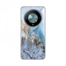 Futrola Silikonska Print za Honor Magic 6 Lite Blue Gold Marble