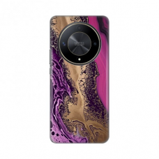 Futrola Silikonska Print za Honor Magic 6 Lite Purple Gold Marble
