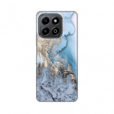 Futrola Silikonska Print za Honor X6b Blue Gold Marble