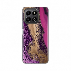 Futrola Silikonska Print za Honor X6b Purple Gold Marble