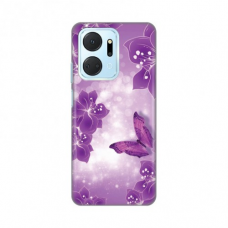 Futrola Silikonska Print za Honor X7a Butterfly And Flowers