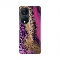 Futrola Silikonska Print za Honor X7b Purple Gold Marble