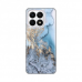 Futrola Silikonska Print za Honor X8a Blue Gold Marble