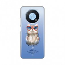Futrola Silikonska Print za Huawei Y90 Funny Cat