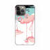 Futrola Silikonska Print za iPhone 13 Pro Max 6.7 Pink Flamingos