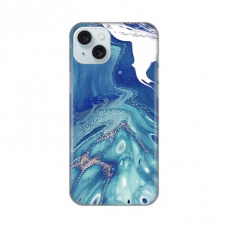 Futrola Silikonska Print za iPhone 15 Plus 6.7 Blue Marble