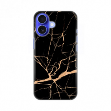Futrola Silikonska Print za iPhone 16 6.1 All Black