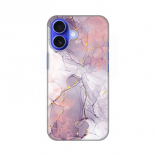 Futrola Silikonska Print za iPhone 16 6.1 Pink Marble