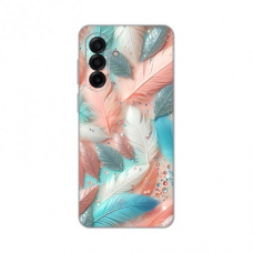 Futrola Silikonska Print za Samsung A175F Galaxy A17 Pastel Feathers