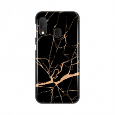 Futrola Silikonska Print za Samsung A202F Galaxy A20e All Black