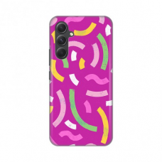 Futrola Silikonska Print za Samsung A546B Galaxy A54 5G Happy LinesÂ pink