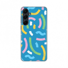 Futrola Silikonska Print za Samsung A556B Galaxy A55 5G Happy LinesÂ blue