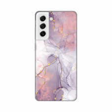 Futrola Silikonska Print za Samsung G990 Galaxy S21 FE Pink Marble