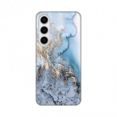Futrola Silikonska Print za Samsung S921B Galaxy S24 Blue Gold Marble