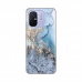 Futrola Silikonska Print za Xiaomi Redmi 12C Blue Gold Marble