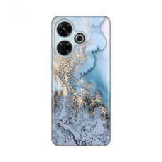 Futrola Silikonska Print za Xiaomi Redmi 13 Blue Gold Marble