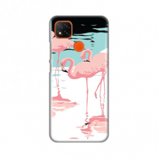 Futrola Silikonska Print za Xiaomi  Redmi 9C/10A Pink Flamingos