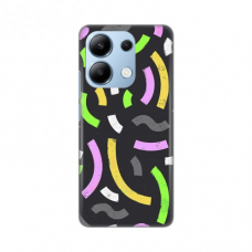 Futrola Silikonska Print za Xiaomi Redmi Note 13 4G (EU) Happy Lines gray