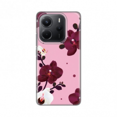 Futrola Silikonska Print Skin za Xiaomi Redmi Note 14 4G (SRB) Pink Orchid