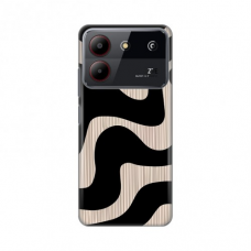 Futrola Silikonska Print Skin za ZTE Blade A54 Black Flow