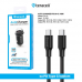 Auto punjac Teracell Evolution TC-13 PD 30W + USB QC3.0 18W, 48W (total) sa PD Type C kablom crni Auto punjac Teracell Evolution TC-13 PD 30W + USB QC3.0 18W, 48W (total) sa PD Type C kablom crni