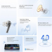Bluetooth slusalice HONOR CHOICE earbuds X7i bele