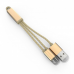Data kabl LDNIO LC89 sa priveskom za iPhone lightning/micro USB zlatni Data kabl LDNIO LC89 sa priveskom za iPhone lightning/micro USB zlatni