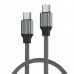 Data kabl LDNIO LC441C 65w, Type C na Type C sivi 1m Data kabl LDNIO LC441C 65w, Type C na Type C sivi 1m