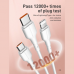 Data kabl LDNIO LS841 25W Fast micro USB beli 1m
