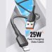 Data kabl LDNIO LS851 25W Fast iPhone lightning sivi 1m Data kabl LDNIO LS851 25W Fast iPhone lightning sivi 1m