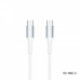 Data kabl REMAX Chaining Series II PD 65W Fast Charging RC-198 Type C na Type C beli Data kabl REMAX Chaining Series II PD 65W Fast Charging RC-198 Type C na Type C beli
