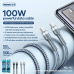 Data kabl REMAX Fast charging 100W PD RC-172 Type C na Type C srebrni 1m Data kabl REMAX Fast charging 100W PD RC-172 Type C na Type C srebrni 1m