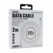 Data kabl REMAX RC-183 PD 100W Type C na Type C 2m Data kabl REMAX RC-183 PD 100W Type C na Type C 2m