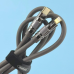Data kabl REMAX Wefon 20W Zinc-Alloy Elastic with Light RC-C053 (type C-Lightning) siva