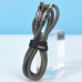 Data kabl REMAX Wefon 20W Zinc-Alloy Elastic with Light RC-C053 (type C-Lightning) siva