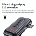 FM transmiter Y4 USB TF Bluetooth 5.0, call ID, modlularni, handsfree crni FM transmiter Y4 USB TF Bluetooth 5.0, call ID, modlularni, handsfree crni