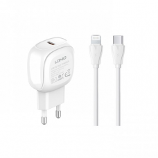 Kucni punjac LDNIO A1206C, PD 3.0, 27W, PPS, sa Type C na iPhone lightning kablom beli Kucni punjac LDNIO A1206C, PD 3.0, 27W, PPS, sa Type C na iPhone lightning kablom beli