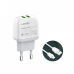 Kucni punjac LDNIO A2219 2xUSB 5V 2.4A 12W sa Type C kablom beli Kucni punjac LDNIO A2219 2xUSB 5V 2.4A 12W sa Type C kablom beli