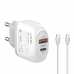 Kucni punjac LDNIO A2316C, PD 20W, QC3.0 18W, sa Type C na Type C kablom beli Kucni punjac LDNIO A2316C, PD 20W, QC3.0 18W, sa Type C na Type C kablom beli