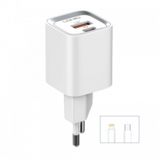 Kucni punjac LDNIO A2318C 20W PD Quick Charge 3.0 sa Type C na iPhone lightning kablom beli Kucni punjac LDNIO A2318C 20W PD Quick Charge 3.0 sa Type C na iPhone lightning kablom beli