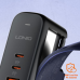 Kucni punjac sa adapterima LDNIO Q366 GaN QC3.0, 2xPD3.0 PPS 65W sa Type C na Type C kablom crni