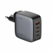 Kucni punjac sa adapterima LDNIO Q408 GaN PPS QC3.0 (30W), 3xPD3.0 (100W), 100W Max, a Type C na Type C kablom crni Kucni punjac sa adapterima LDNIO Q408 GaN PPS QC3.0 (30W), 3xPD3.0 (100W), 100W Max, a Type C na Type C kablom crni
